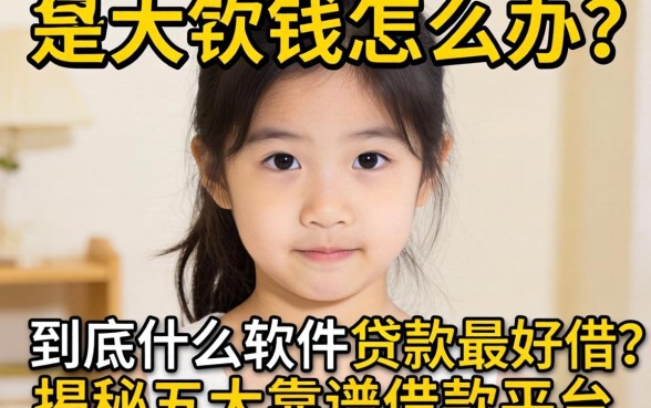 急需用钱怎么办?到底什么软件贷款最好借?揭秘五大靠谱借款平台