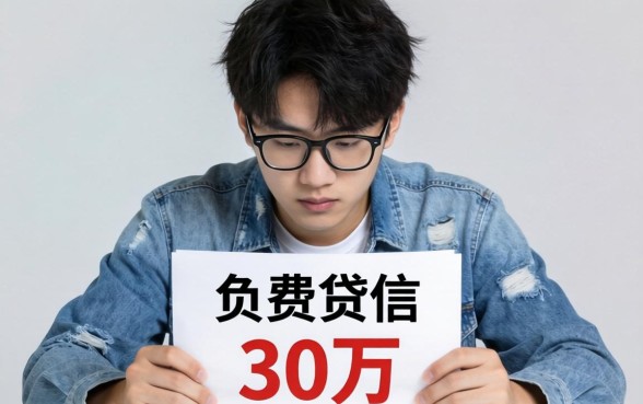 我20岁负债累累想贷30万，那些不看征信的平台真的存在吗