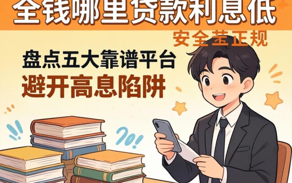 急需用钱哪里贷款利息低又安全正规？避开高息陷阱，盘点五大靠谱平台