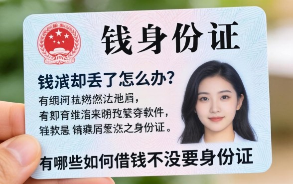 急需用钱身份证却丢了怎么办？有哪些如何借钱不需要身份证的软件能解燃眉之急？