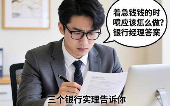 特别着急用钱的时候应该怎么做？银行经理告诉你三个真实答案
