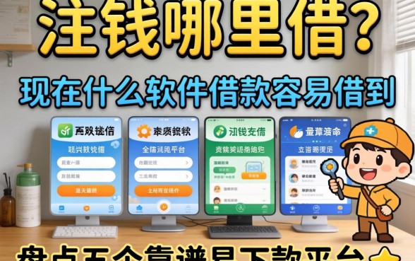 急需用钱哪里借？现在什么软件借款容易借到？盘点五个靠谱易下款平台