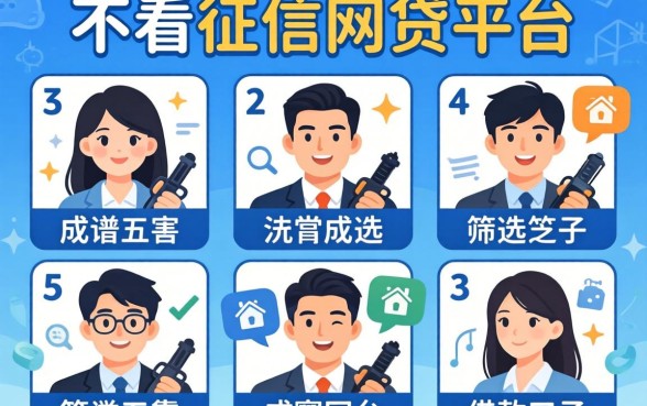 成年不看征信的网贷平台，筛选五个靠谱的借款口子
