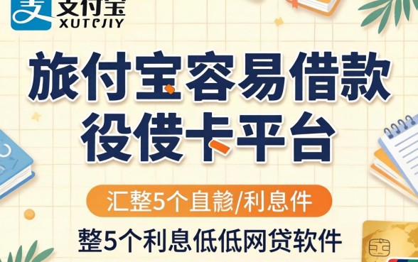 支付宝最容易借款的平台，汇整5个利息低的网贷软件