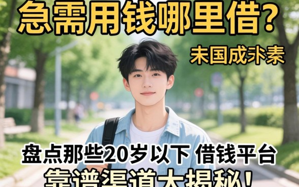 未成年急需用钱哪里借？盘点那些20岁以下的借钱平台，靠谱渠道大揭秘！
