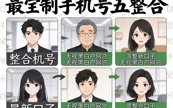 实名制手机号，整合五个最新口子无视黑白户网贷