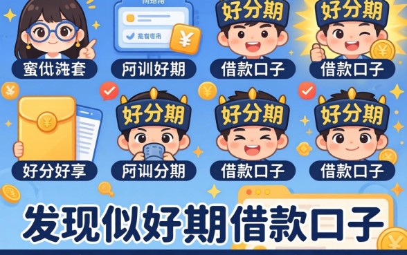 我试了十几个类似好分期的借款口子，发现所谓的网贷黑户必下款全是套路