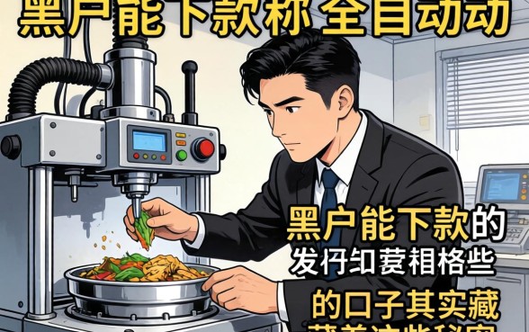 我试了那些号称全自动的机器有哪些，发现黑户能下款的口子其实藏着这些秘密