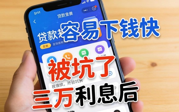 手机上哪些贷款app容易下钱快？被坑了三万利息后才醒悟