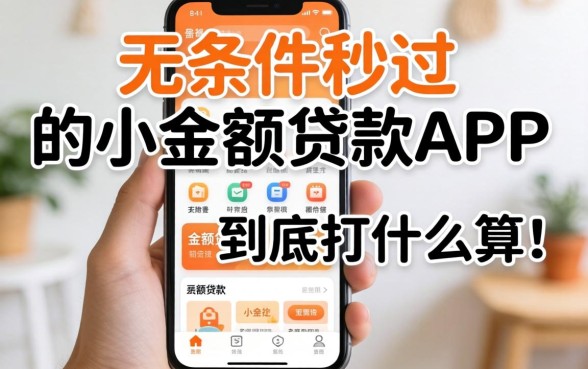 那些号称无条件秒过的小额贷款app，到底在打什么算盘？