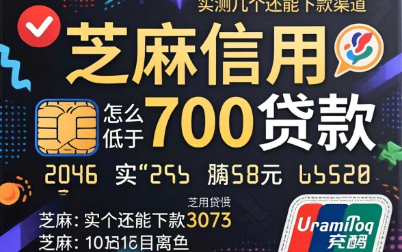 芝麻信用低于700怎么贷款?实测几个还能下款的渠道