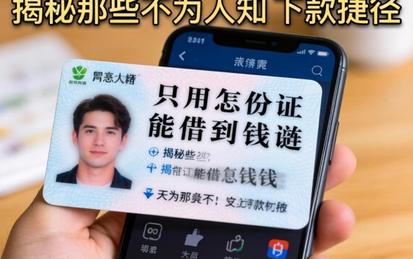 急需用钱怎么办？只用手机身份证能借到钱吗？揭秘那些不为人知的下款捷径