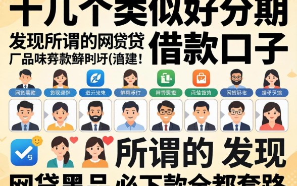 我试了十几个类似好分期的借款口子，发现所谓的网贷黑户必下款全是套路