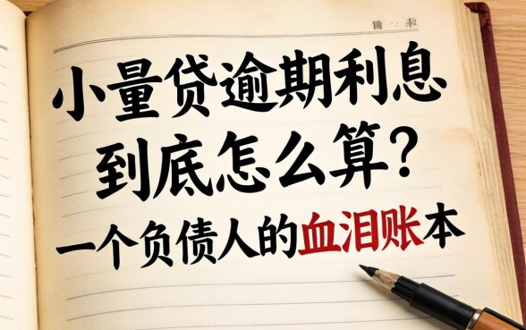小额贷逾期利息到底怎么算？一个负债人的血泪账本