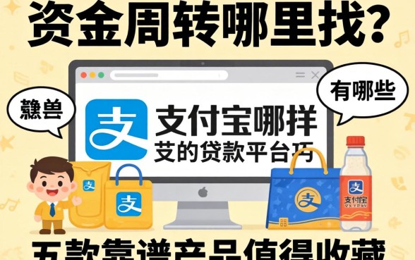 急需资金周转哪里找？像支付宝哪样的贷款平台有哪些？这五款靠谱产品值得收藏
