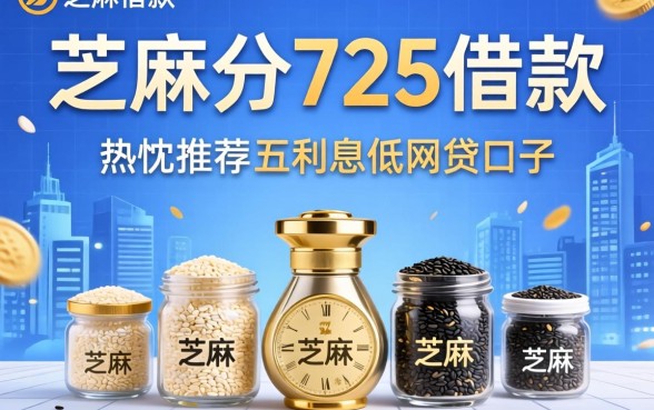 芝麻分725借款,热忱推荐五个利息低的网贷口子