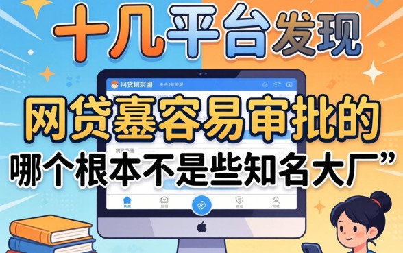 我试了十几个平台才发现，网贷最容易审批的是哪个根本不是那些知名大厂