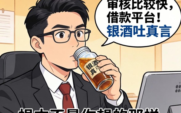 银行经理酒后吐真言：审核比较快的借款平台，根本不是你想的那样