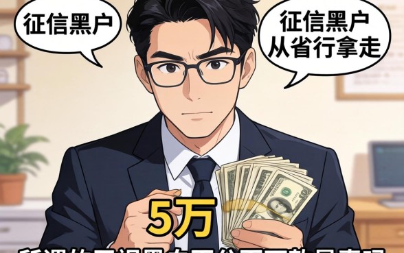 我亲眼看见征信黑户从省行拿走五万块，所谓的无视黑白百分百下款是真的吗