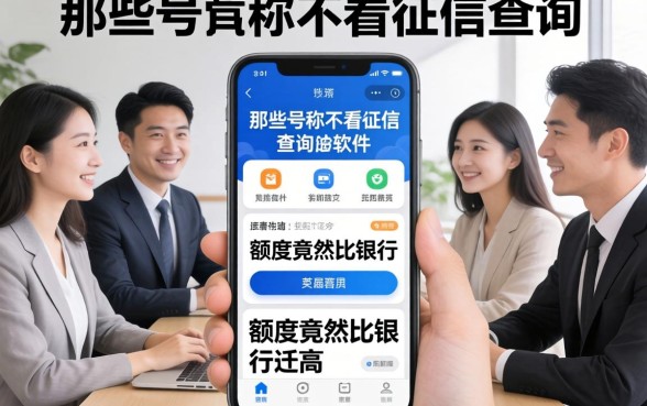 我试了一圈才发现，那些号称不看征信查询的软件，额度竟然比银行还高