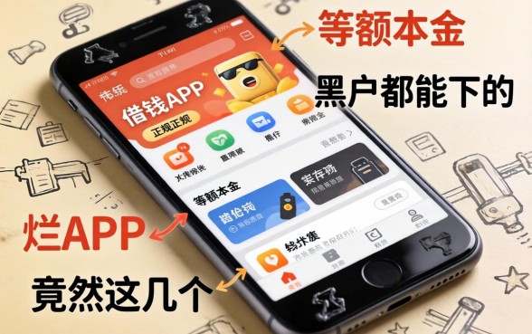 我翻烂了手机里可以借钱的正规app，发现等额本金和黑户都能下的app竟然是这几个