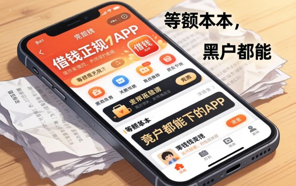 我翻烂了手机里可以借钱的正规app，发现等额本金和黑户都能下的app竟然是这几个