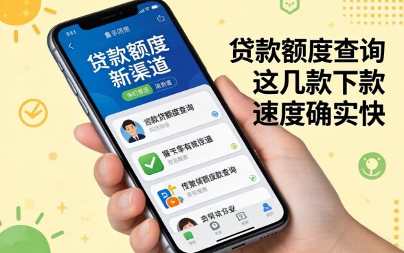 手机贷款额度查询新渠道，这几款下款速度确实快
