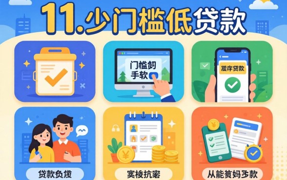 手续少门槛低的贷款，归纳五个11月能贷款的平台