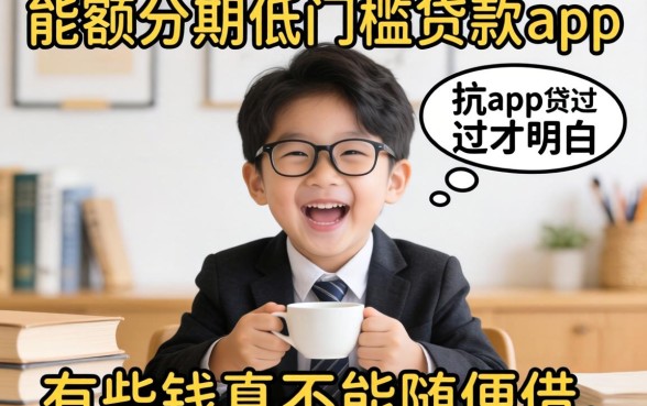 被大额分期低门槛的贷款app坑过才明白,有些钱真不能随便借