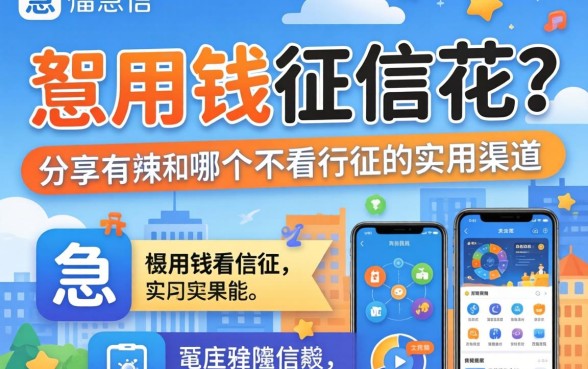 急用钱征信花?分享有哪个app不看征信的实用渠道