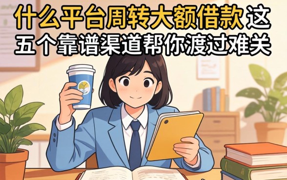 急需资金周转？什么平台可以大额借款？这五个靠谱渠道帮你渡过难关