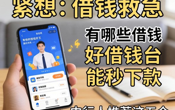 手头紧想借钱救急？有哪些借钱平台好借钱的软件能秒下款？内行人推荐这五个