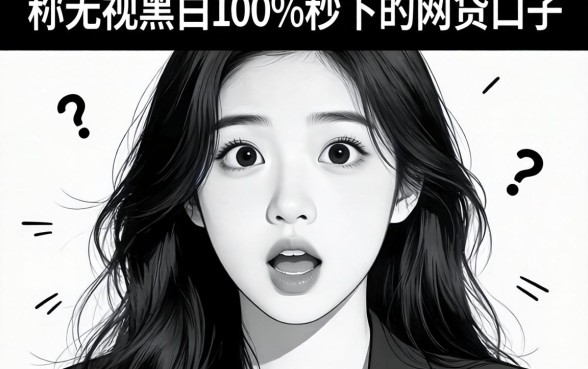 我试了那些号称无视黑白100%秒下的网贷口子,结果有点意外