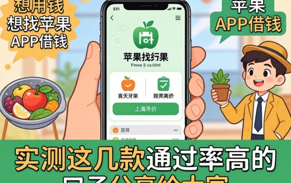 急用钱想找苹果手机APP借钱？实测这几款通过率高的口子分享给大家