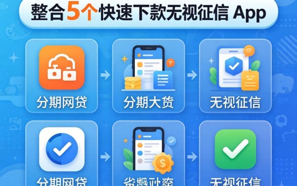 靠谱的分期网贷，整合5个快速下款无视征信的app