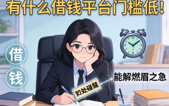 急需用钱却四处碰壁？有什么借钱平台门槛低的能解燃眉之急？