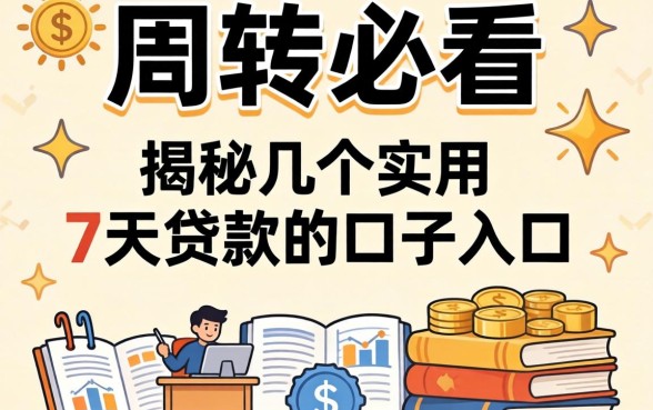 急需周转必看：揭秘几个实用的7天贷款的口子入口