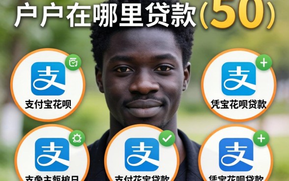 黑户在哪里可以贷款5万，归纳5个凭支付宝花呗贷款的软件