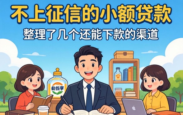 靠谱的不上征信的小额贷款：整理了几个还能下款的渠道