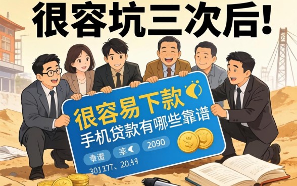 被坑三次后才明白:很容易下款的手机贷款有哪些靠谱
