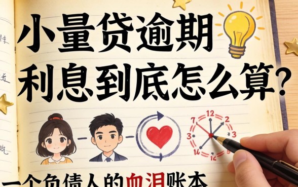 小额贷逾期利息到底怎么算？一个负债人的血泪账本