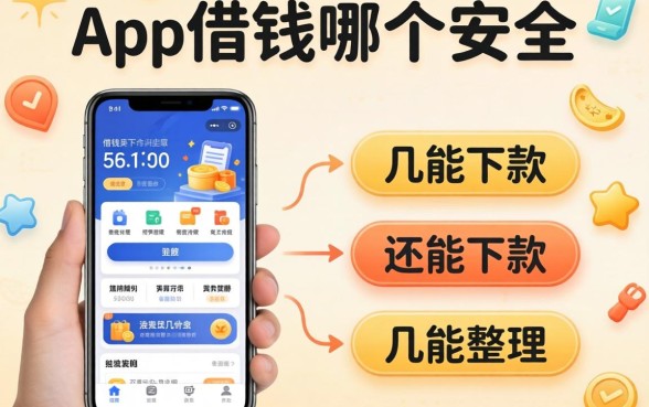 手机app借钱哪个安全？整理了几个还能下款的平台