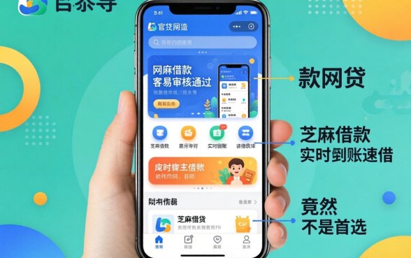 我试了这几款网贷容易审核通过的平台，芝麻借款实时到账速借软件竟然不是首选