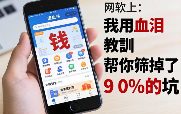 用于手机在网上借钱的软件，我用血泪教训帮你筛掉了90%的坑