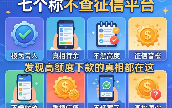 我试了十个号称不查征信的平台，发现高额度下款的真相都在这