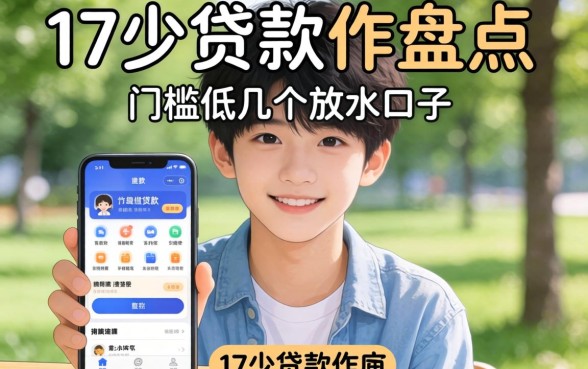 有没有适合17岁贷款软件？盘点几个门槛低的放水口子