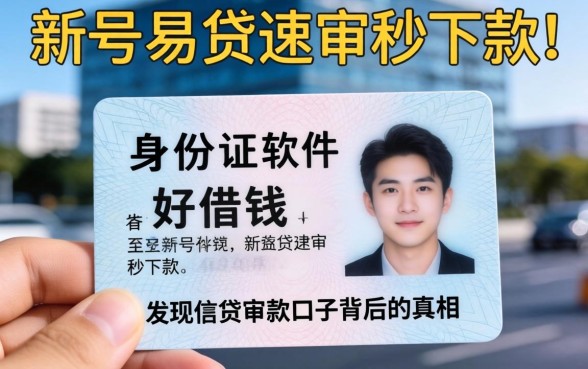 我试了只要身份证软件好借钱，发现新号易贷速审秒下款口子背后的真相