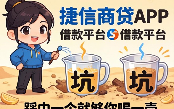 类似捷信商贷app一样的借款平台，这三个坑踩中一个就够你喝一壶
