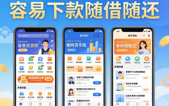 整理了几个容易下款随借随还的网贷平台