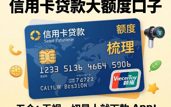 有信用卡贷款的大额度口子，梳理五个无视一切是人就下款的app